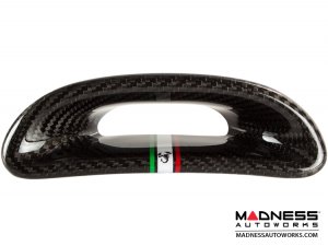 FIAT 500 ABARTH Headrest Inserts - Carbon Fiber (4pc set) - Italian Racing Stripe w/ Black Scorpion FIAT 500 ABARTH Headrest Inserts - Carbon Fiber (4pc set) - Italian Racing Stripe w/ Black Scorpion